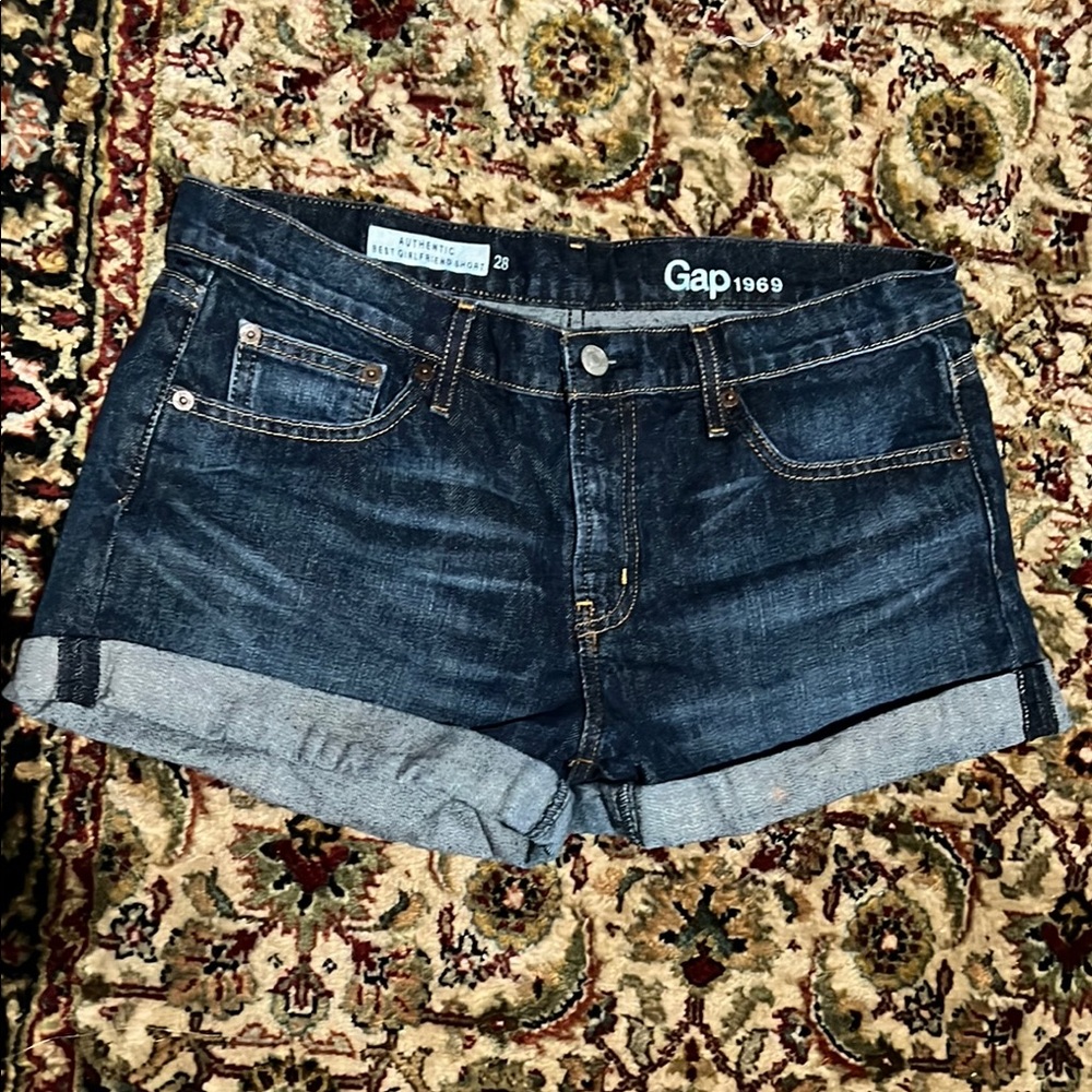 GAP Authentic Best Girlfriend Blue Jean Shorts Size 28